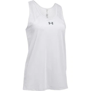 New Women's Under Armour heatgear Loose Game Time Tank Size 2XL White - Picture 1 of 1
