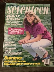 June 1980 Seventeen Magazine - Tracy Austin Tennis Star On Cover - Picture 1 of 6