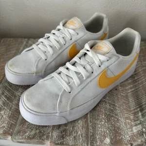 Nike Court Royale AC Women's 8.5 CD5405-102 White Canvas Shoes Sneakers Low Top - Picture 1 of 8