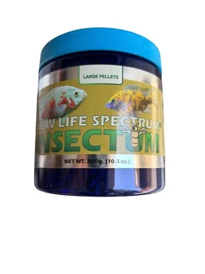 New Life Spectrum Insectum Large 3- 3.5 MM Pellets 300G - 10.5 Oz NLS Exp 7/2026 - Image 1 of 2
