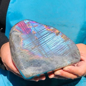 1490g Natural Mermaid Labradorite Crystal Rough Polished Specimen KH2306 - Picture 1 of 12