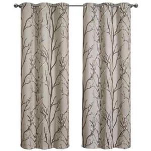VCNY Keyes Kingdom Blackout Pannello Tenda Grommet COPPIA 40"" x 84"" Marrone/Talupe*** - Foto 1 di 3
