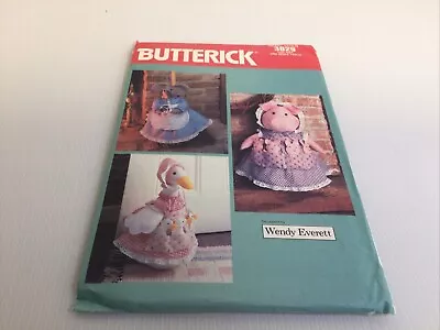 Vintage,80’s Butterick 102 Wendy Everett Kitchen Animals Goose Pig Mouse Uncut - Image 1 of 4