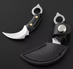 Cuchillo Mini Karambit FULLTANG de Acero Inoxidable Hoja Fija Cuchillo de Bolsillo EDC - Imagen 1 de 7