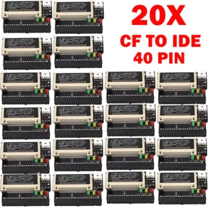 20X Compact Flash CF to 3.5 Female 40 Pin IDE Bootable Adapter Converter Cards - Picture 1 of 13