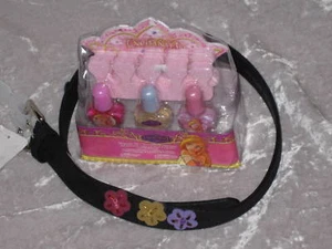Girl M/L Leather Belt Flower Disney Enchanted Pedicure - Picture 1 of 1