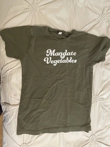 Live And Tell Tee M L Shirt T Mandate Vegetables Healthy Boutique Graphic Green - Picture 1 of 4