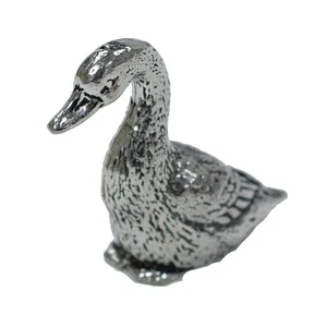 Pewter S Figurine Sitting Duck - Picture 1 of 1