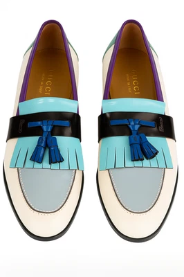 Gucci Limited Edition, Slip On, Multicolor Patent Leather Loafers- Size 43EU - Image 1 of 4