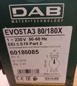 CIRCOLATORE DAB EVOSTA 3 80/180X ART. 60186085 - Imagen 1 de 4