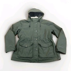 Eddie Bauer Women's Parka WeatherEdge Large Green Jacket Utility Pockets - Picture 1 of 10