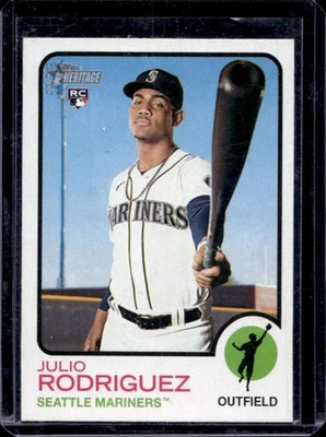 2022 Topps Heritage Julio Rodriguez RC Rookie #700 Mariners - Image 1 of 2