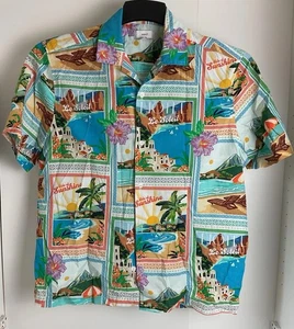 Camicia Uomo Next Hawaiana Taglia Large L Hotel Le Soleil Bright Funky Estate - Foto 1 di 4