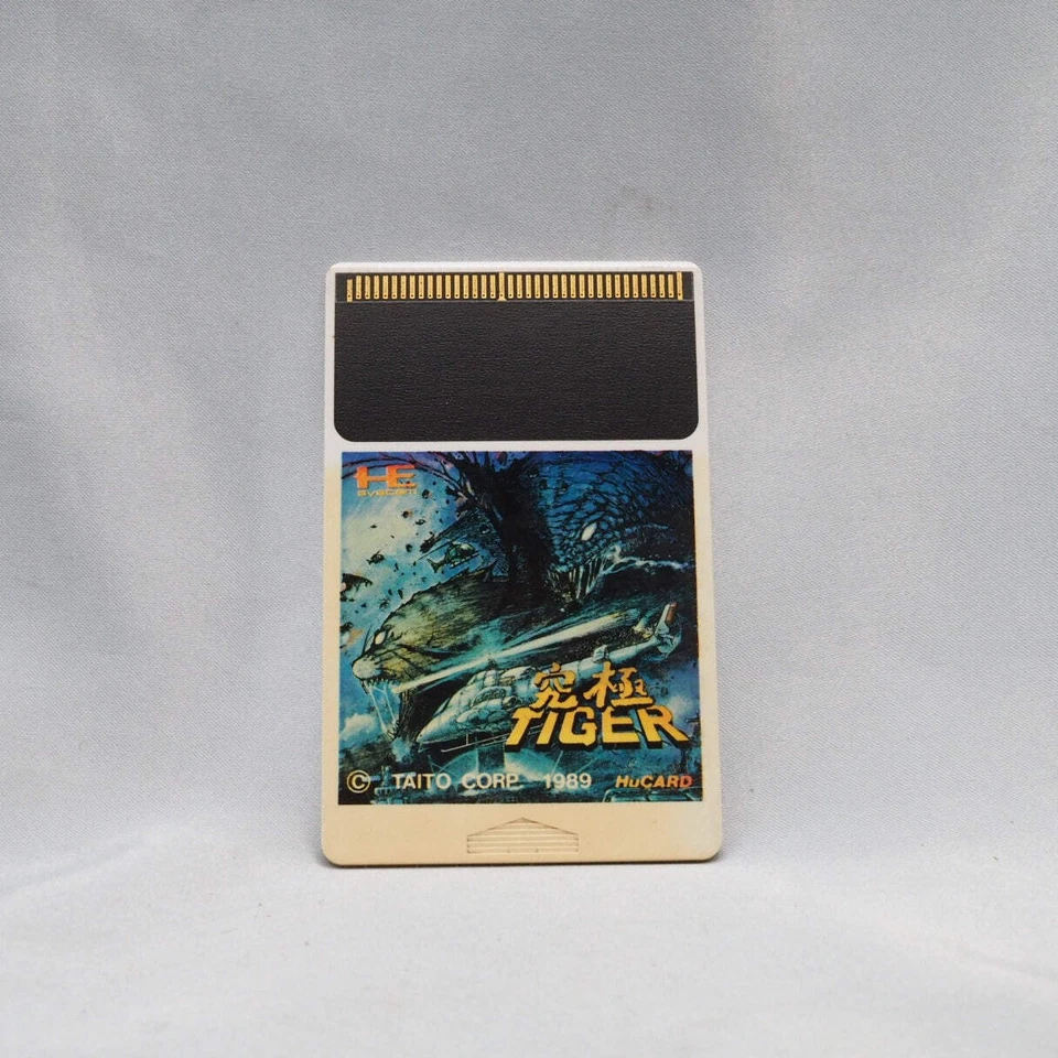 KYUKYOKU TIGER PC Engine HuCARD Card Only NEC TAITO Tested NTSC-J pc hu - Image 1 of 2