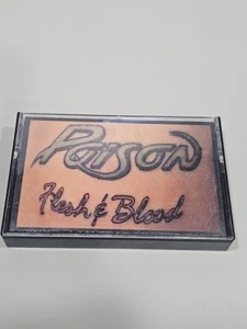 Poison Flesh And Blood Audio Cassette Tape 1990 Enigma/Capital records by columb - Picture 1 of 4