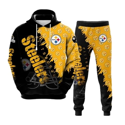 Pittsburgh Football Team Steelerss Sudadera con Capucha 3D, Unisex Adultos S-5XL Foto 1 de 3
