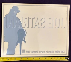 JOE SATRIANI Original 1995 US Static Window Cling Removable Decal From Promoter - Picture 1 of 6
