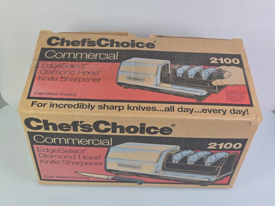 Afilador de diamantes comercial Chefs Choice modelo 2100 apenas usado excelente aspecto Foto 1 de 4