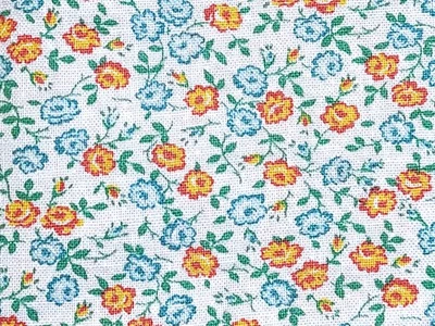 Saco de alimentación vintage pequeñas rosas amarillas saco de alimentación floral Foto 1 de 3