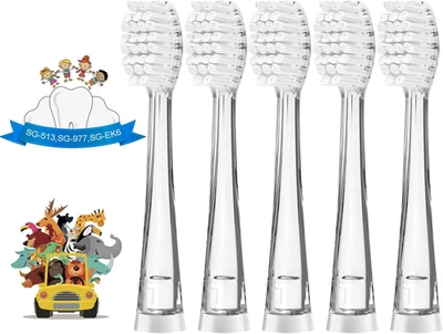 5Pcs Children'S Replacement Toothbrush Heads - Compatible with SEAGO - Image 1 of 4