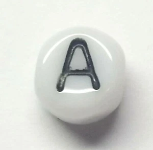  Antique 1960's 1970's Baby Letter Bead Initial " A" Name Bracelets #C724 - Picture 1 of 2