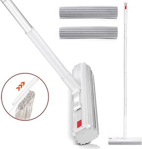 Sponge Roller Self Squeeze Mop with 2 Super Absorbent Floor Home Cleaning Mop - Picture 1 of 7