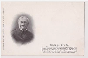 CPA - LE XIXe SIECLE - Emile de Girardin - Journaliste, orateur politique - Picture 1 of 1