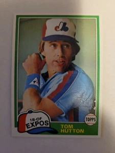 Topps Tom Hutton 1981 #374 excelente/casi nuevo - Imagen 1 de 1