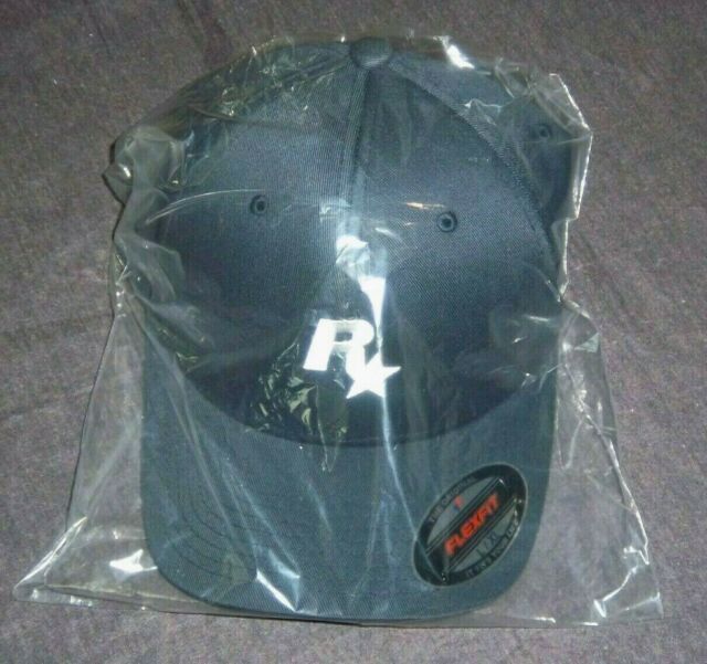 GTA San Andreas Los Santos 2004 Black Fitted Hat Video Game Promo Cap Size  7 3/8