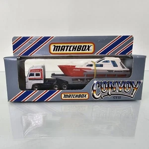 Matchbox Convoy CY-22 DAF SHARK BOAT POWERLAUNCH TRANSPORTER LAKESIDE SEMI 1983 - Picture 1 of 14