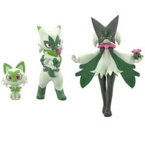 Pokemon Scale World PaldeaRegion Sprigatito & Floragat & Meowscarada 1/20 Figure - Picture 1 of 11
