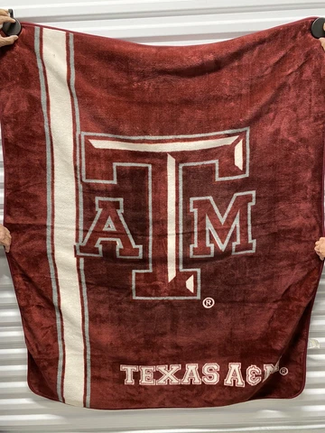 Texas A&M Valour Blanket, Throw  51” X  62” Aggies, Football, Comfy, Soft Cover
