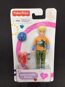 Fisher Price Loving Family Brother BML22 With Rollerblades & Helmet NIB Boy - Imagen 1 de 2