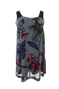 Kensie New Country Heritage Sleeveless Floral Print Shift Dress XS - Picture 1 of 3