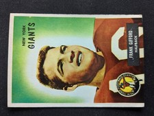 1955 Bowman Football Card # 7 Frank Gifford (HOF) - New York Giants (P)