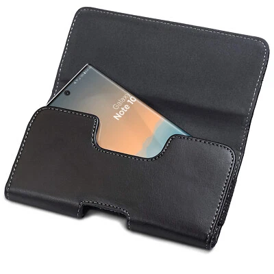 For Samsung Galaxy Note 10 Belt Pouch Holster Holder PU Leather Case Compatible - Image 1 of 4