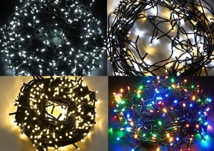 Fairy Lights Christmas LED String Mains Plug-In Outdoor Garden XMAS Decorations - Picture 1 of 27