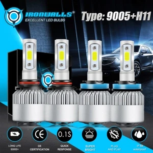 9005 H11 LED Headlight Globes High Low Beam Bulbs For Isuzu MU-X MUX 2013-2019 - Picture 1 of 12