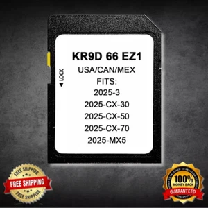 2025 Mazda 3, CX-30, CX-50, CX-70, MX5 GPS Navigation SD Card Map KR9D 66 EZ1 - Picture 1 of 7
