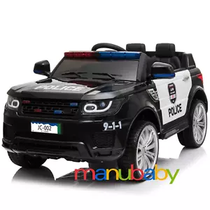 AUTO POLIZIA: macchina elettrica per bimbi telecomandata - lampeggianti & sirena - Bild 1 von 6