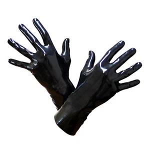Toylie Latex Handschuhe schwarz Latexhandschuhe Rubber kurz MADE IN GERMANY