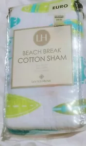 Levtex Home LH " Euro Cotton Sham Beach Break 26"x26 High End Single So Soft - Picture 1 of 7