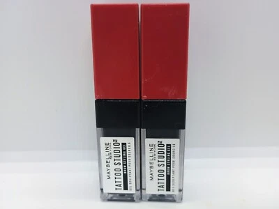 Lote de 2 Gel para peinar cejas Maybelline Tattoo Studio, 264 negro sin tarjeta Foto 1 de 3