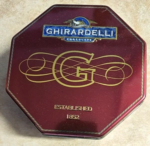 Ghirardelli Chocolate TIN 5 oz Milk Chocolate Drops contained tree nut traces - Picture 1 of 4