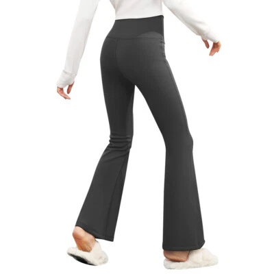 OH!SUNNY Warm Yoga Pants Flare Leggings Fleece Lined Tummy Control for Women - Image 1 of 4