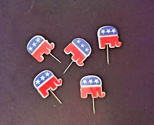 Republican Party Pin - 1976 Election - EXCELLENT - Picture 1 of 2
