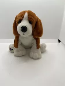 Ganz Beagle Plush HM141 10 inch long Brown Black & White Dog No Code - Picture 1 of 8