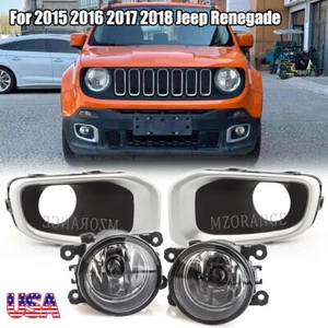 Luces antiniebla de parachoques para Jeep Renegade 2015-2017 luces de conducción con biseles izquierda+derecha - Imagen 1 de 16