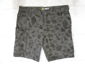 Carhartt Mens Camo Cargo Shorts Size 42 Canvas Relaxed Fit NWOT - Picture 1 of 6