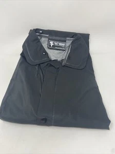 Tact Squad Security Raincoat With Detachable Hood. Black Size M Medium. NEW - Picture 1 of 8